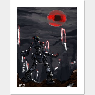 Mechanized Blood Moon Posters and Art